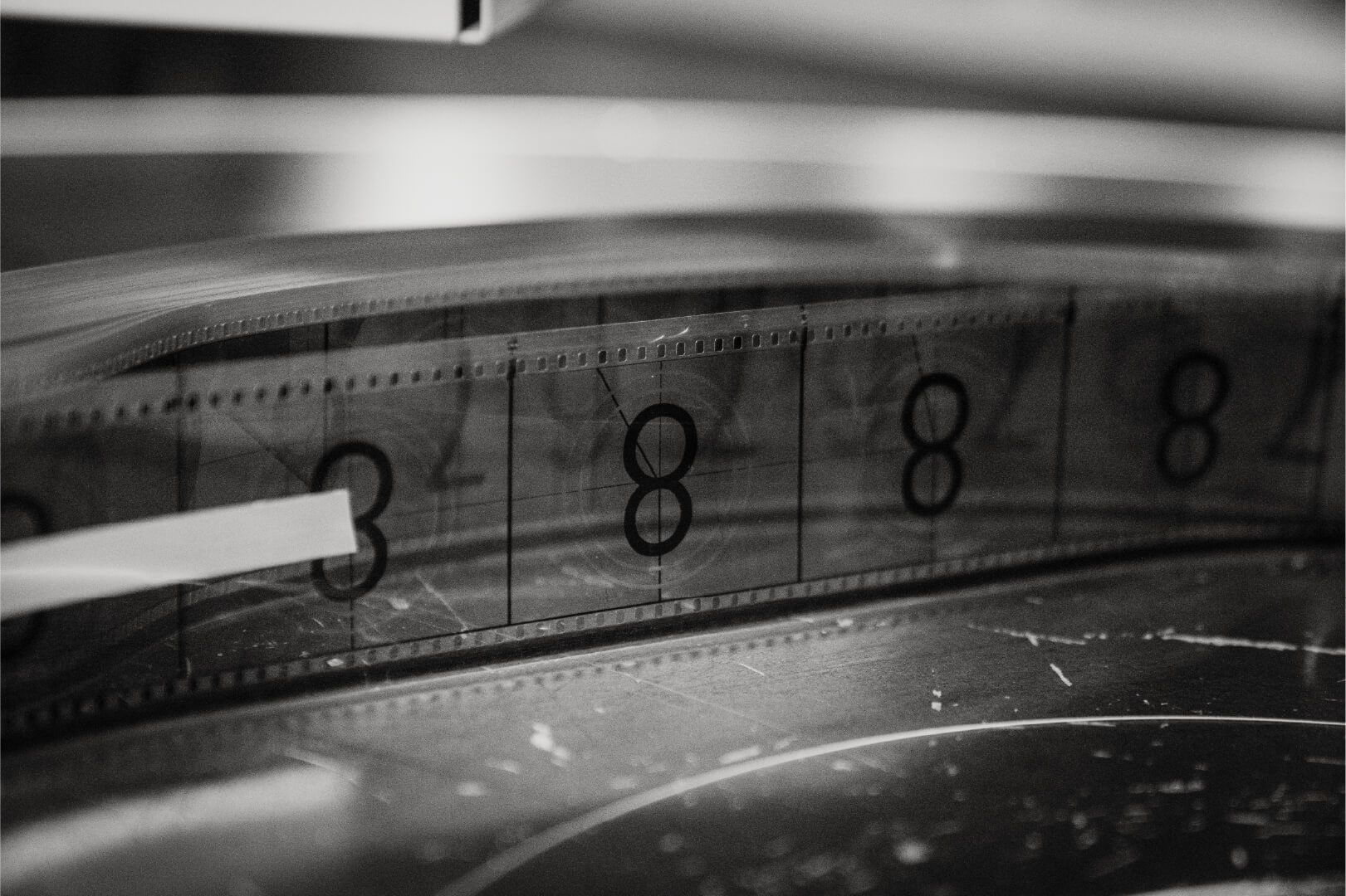 IMAX 70MM film strip showing individual frame numbers